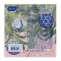 Новогодние салфетки бумажные GrandPero Deluxe &laquo;Роскошная елка&raquo;, 3 слоя, 33х33 см, 20 шт