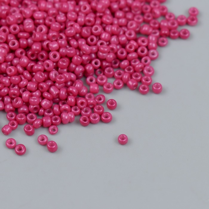 Бисер стекло 12/0 Бисер стекло 12/0 "Розовый" металлик 450 гр