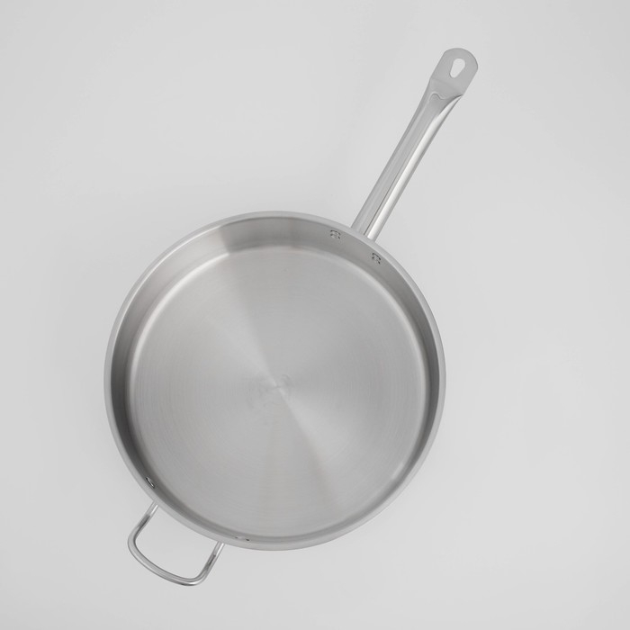 Сковорода из нержавеющей стали &laquo;Общепит&raquo;, d=32 см, h=8,5 см, корпус 0,6 мм, капсульное дно 3,5 мм, индукция