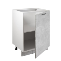 Шкаф напольный 600 Симпл, 600х510х820, Ателье светлое/Белый Шкаф напольный 600 Симпл, 600х510х820, Ателье светлое/Белый