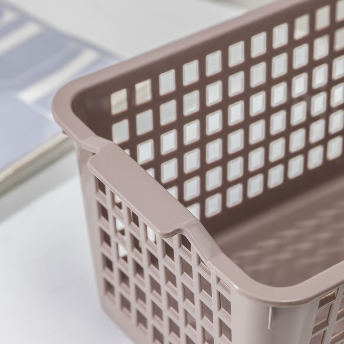 Корзина для хранения, 15&times;21&times;12 см, цвет МИКС