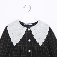 Платье детское с воротником KAFTAN, размер 38 (146-152 см), цвет черный