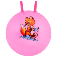 Мяч-прыгун с рожками, d=45 см, 350 г, цвета МИКС Мяч-прыгун с рожками, d=45 см, 350 г, цвета МИКС