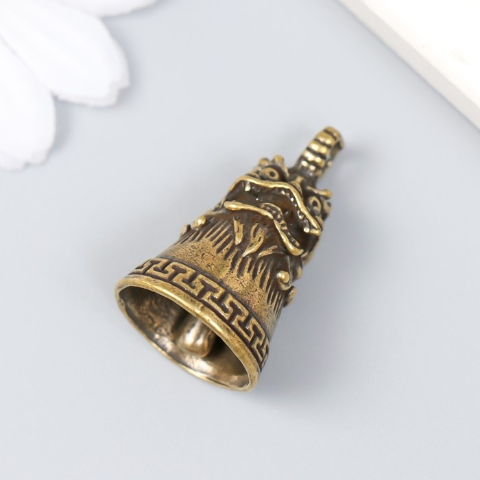 Колокольчик латунь "Голова льва" 3,4х2,2х2,2 см