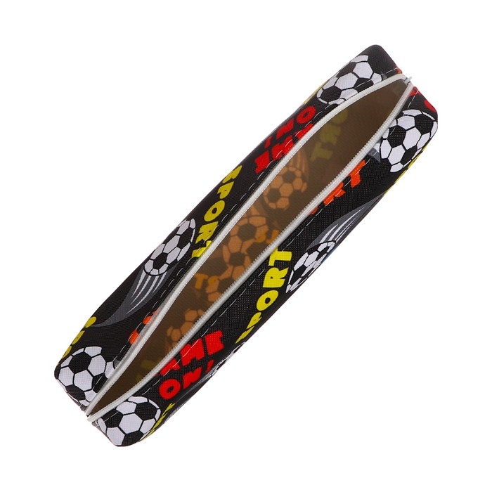 Пенал школьный на молнии Пенал школьный на молнии "Футбол" Calligrata, черный