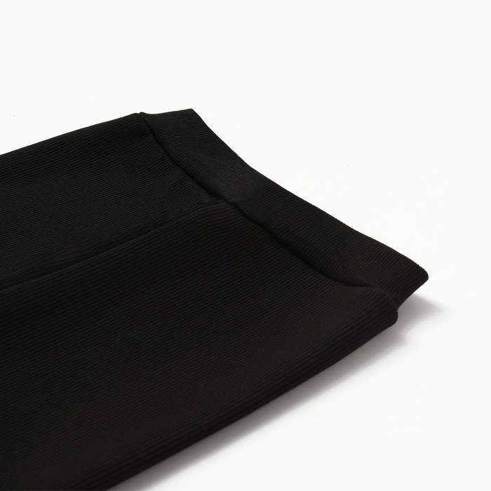 Леггинсы для девочки на флисе Collorista, цвет чёрный, рост 122 см