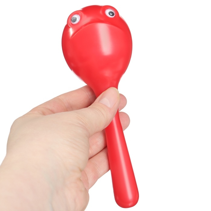 Набор погремушек «Лягушата: кастаньеты + перкуссионный маракас, 3 шт., цвет красный, Крошка Я Набор погремушек «Лягушата: кастаньеты + перкуссионный маракас, 3 шт., цвет красный, Крошка Я