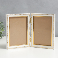 Фоторамка пластик двойная 10х15 см белый Фоторамка пластик двойная 10х15 см белый