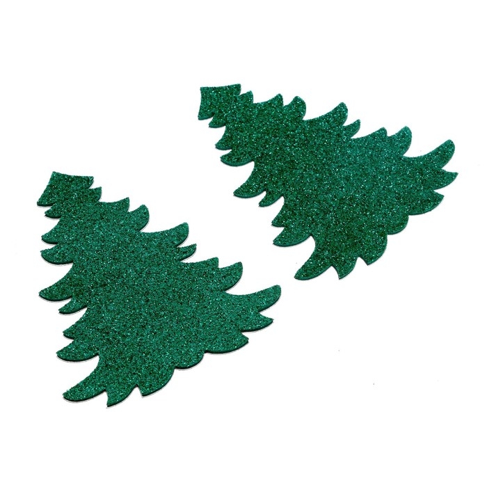 Декор &laquo;Ёлочка&raquo; на клеевой основе , набор 2 шт.
