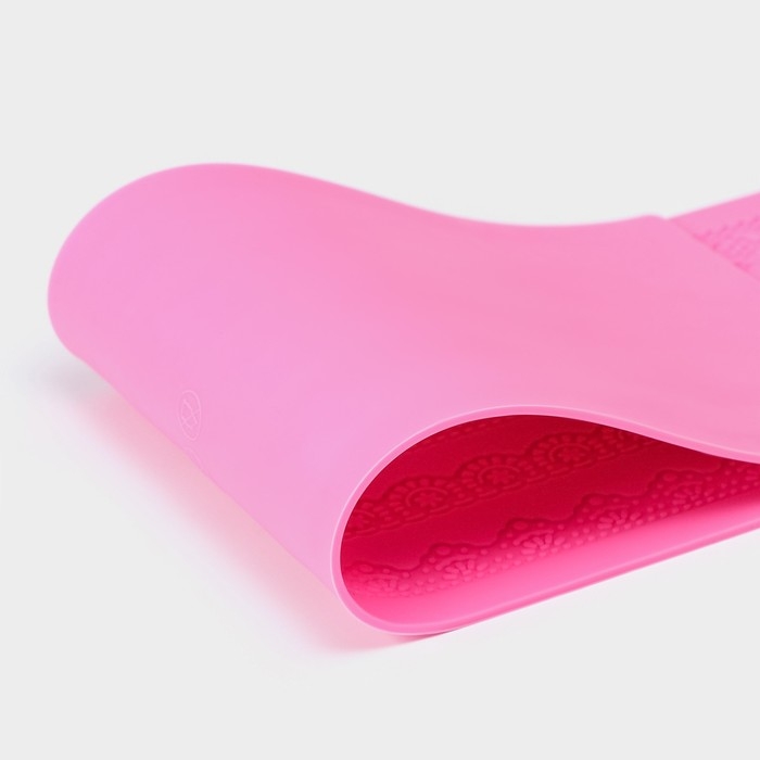 Силиконовый коврик для айсинга Доляна &laquo;Узкие полосы&raquo;, 39&times;12 см, цвет розовый