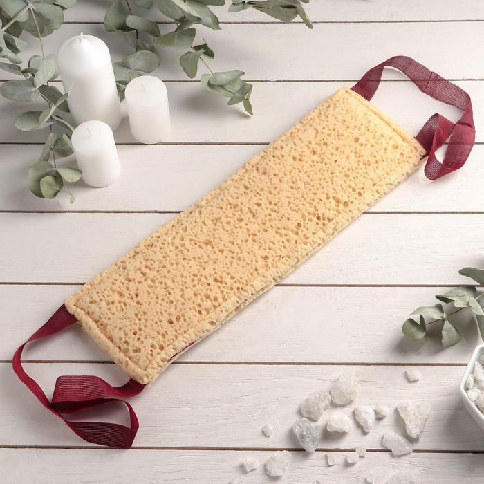 Губка для тела мягкая «Морская пена», 38×12 см, цвет МИКС Губка для тела мягкая «Морская пена», 38×12 см, цвет МИКС