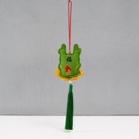 Подвеска-саше текстиль "Дракон" зелёная 2х7,5х24 см Подвеска-саше текстиль "Дракон" зелёная 2х7,5х24 см