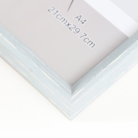 Фоторамка пластик формат А4 "Скандинавия" серо-голубая 32х23,5 см