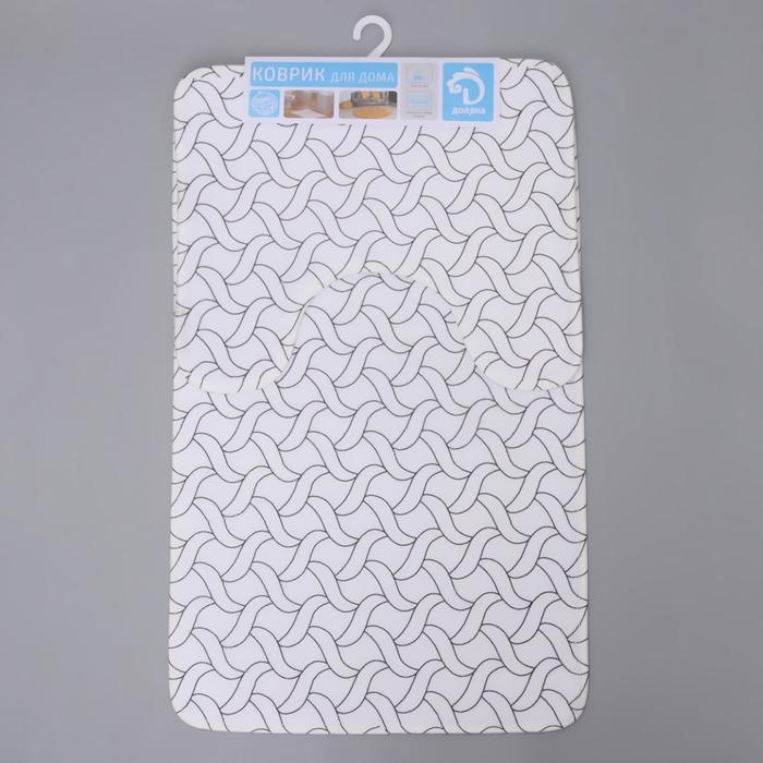 Набор ковриков для ванной и туалета Доляна &laquo;Винель&raquo;, 2 шт: 40&times;50, 50&times;80 см, цвет МИКС