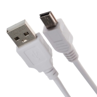 Кабель Luazon, miniUSB - USB, 1 А, 0.5 м, только для зарядки, белый Кабель Luazon, miniUSB - USB, 1 А, 0.5 м, только для зарядки, белый
