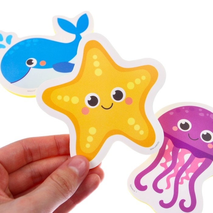 Набор стикеров EVA для ванны«Морские жители», 3 шт, Крошка Я Набор стикеров EVA для ванны«Морские жители», 3 шт, Крошка Я