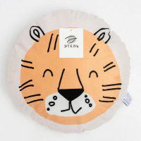 Подушка декоративная Этель &laquo;Тигр&raquo;, 40х40 см, велюр, 100% полиэстер