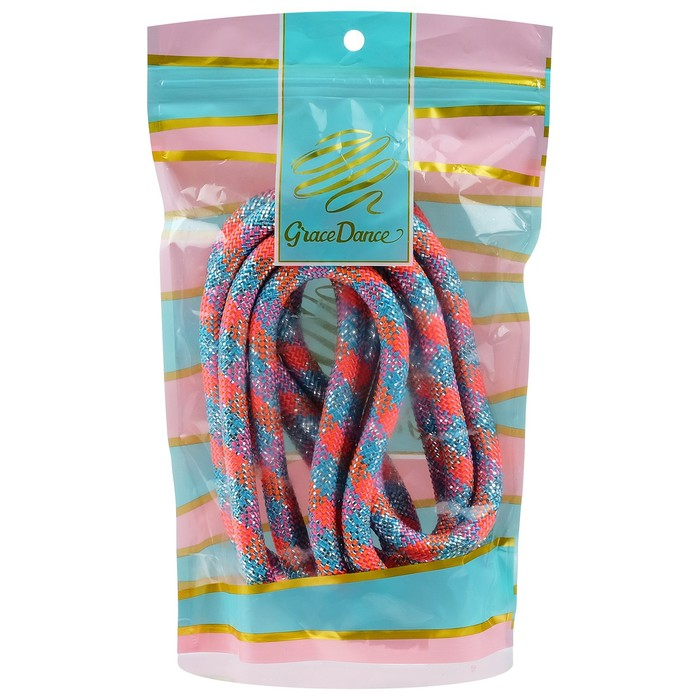 Скакалка для художественной гимнастики утяжелённая Grace Dance, 3 м, цвет мультицвет