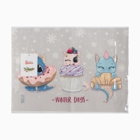 Салфетка новогодняя на стол Доляна &laquo;Winter days&raquo;, 40х29см