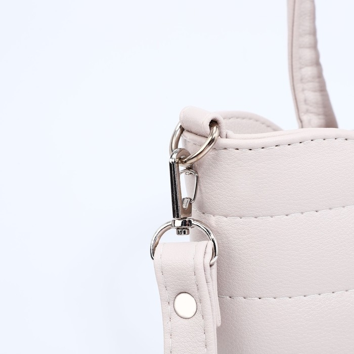 Сумка-тоут Сумка-тоут "Оливи" на молнии, цвет серый