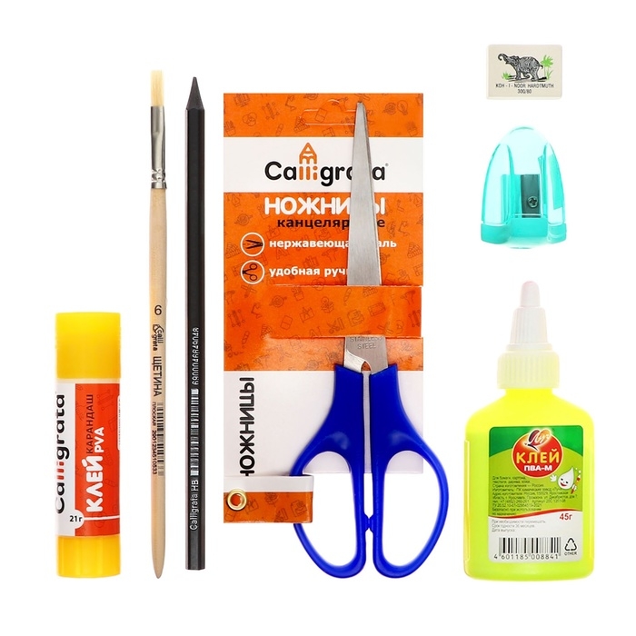 Папка для труда А4, молния вокруг, откидная планка, пластиковая, ПТР-1, с наполнением 10 предметов, для девочки, Calligrata Папка для труда А4, молния вокруг, откидная планка, пластиковая, ПТР-1, с наполнением 10 предметов, для девочки, Calligrata "Аниме сакура"