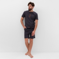 Пижама мужская KAFTAN i`m resting размер 48, серый Пижама мужская KAFTAN i`m resting размер 48, серый