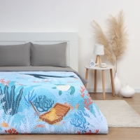 Покрывало "Этель" 1,5 сп Under the sea 145*210&plusmn;5 см, микрофибра