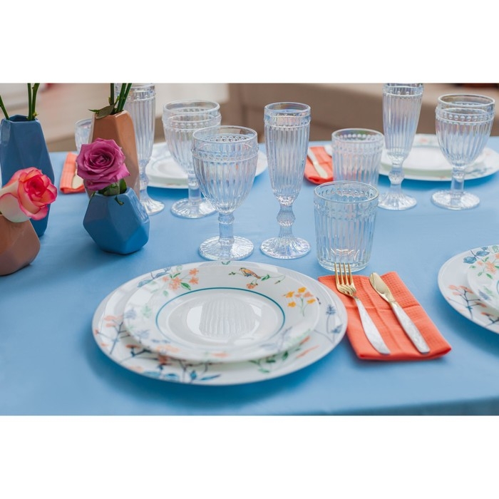 Бокал для вина стеклянный Magistro &laquo;Босфор&raquo;, 250 мл, 8,5&times;16,5 см, цвет перламутровый