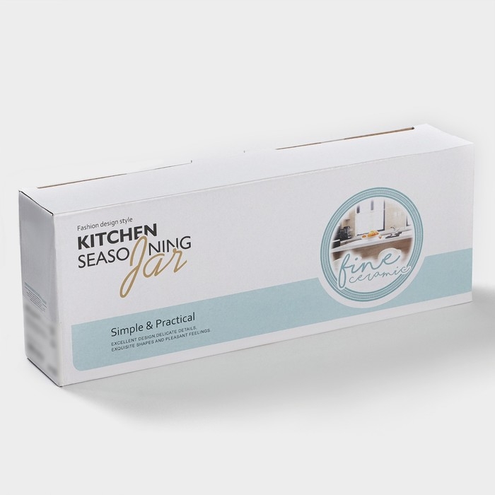 Набор соусников керамических на деревянной подставке &laquo;Стильный Мишка&raquo;, 4 предмета: 3 соусника 120 мл, подставка