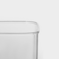 Банка для сыпучих продуктов с вакуумной крышкой Доляна, 1,3 л, 9,5&times;9,5&times;20 см, цвет белый