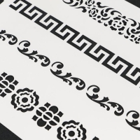 Трафарет пластик " Цветочные узоры" 16х22 см Трафарет пластик " Цветочные узоры" 16х22 см