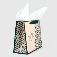 Пакет ламинированный двухсторонний &laquo;Геометрия&raquo;, с тишью и открыткой, ML, 23 х 27 х 11.5