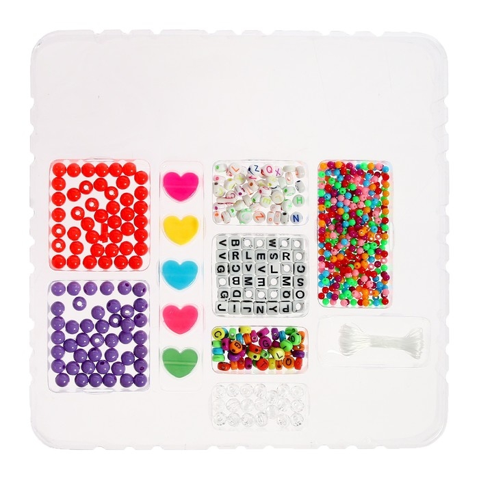 Набор для творчества &laquo;Создай своё украшение&raquo;, 600 бусин и шармов