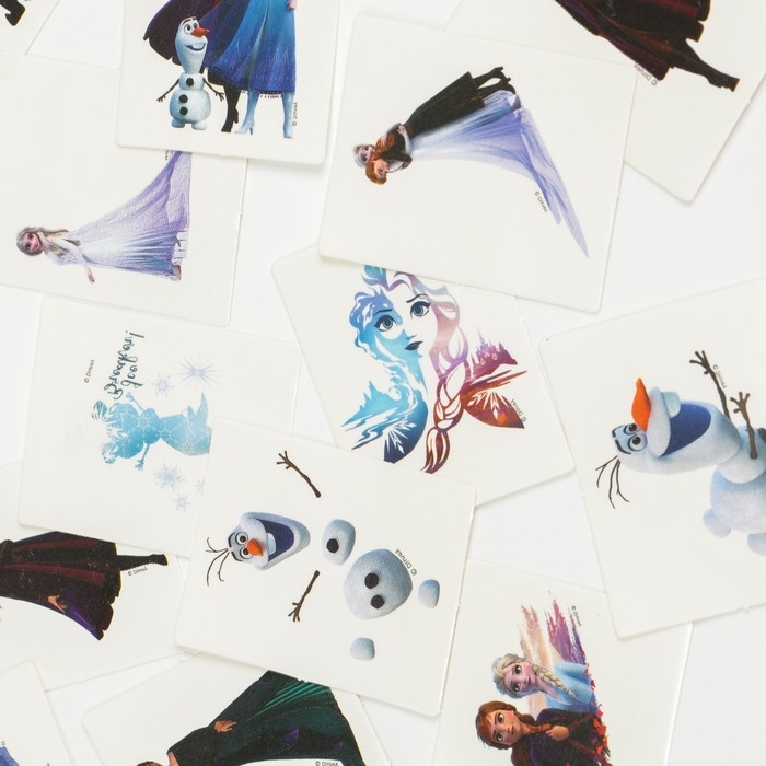 Адвент-календарь &laquo;Эльза и Анна&raquo;, с детскими татуировками &mdash; 18 шт., Холодное сердце