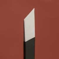 Нож для работы с кожей, скошенное лезвие, 12,5 &times; 1 см, цвет чёрный