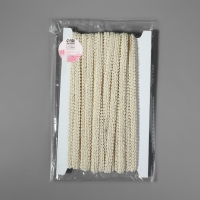 Тесьма декоративная &laquo;Шанель&raquo;, 8 мм, 10 &plusmn; 1 м, цвет бежевый