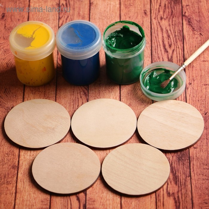 Набор заготовок для творчества &laquo;Круг&raquo;, 5 шт