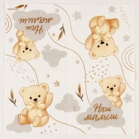 Салфетки бумажные 25*25см "Мишка" (набор 20 шт) Салфетки бумажные 25*25см "Мишка" (набор 20 шт)