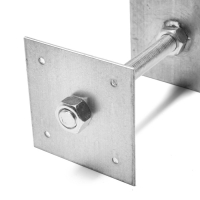 Анкер ЛОМ, регулируемый по высоте, оцинкованный, М20х200х120 мм Анкер ЛОМ, регулируемый по высоте, оцинкованный, М20х200х120 мм