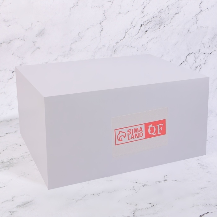 Органайзер для хранения &laquo;GREAT&raquo;, с крышкой, стеклянный, с зеркальным дном, 1 секция, 20 &times; 16 &times; 6,5 см, цвет прозрачный/медный