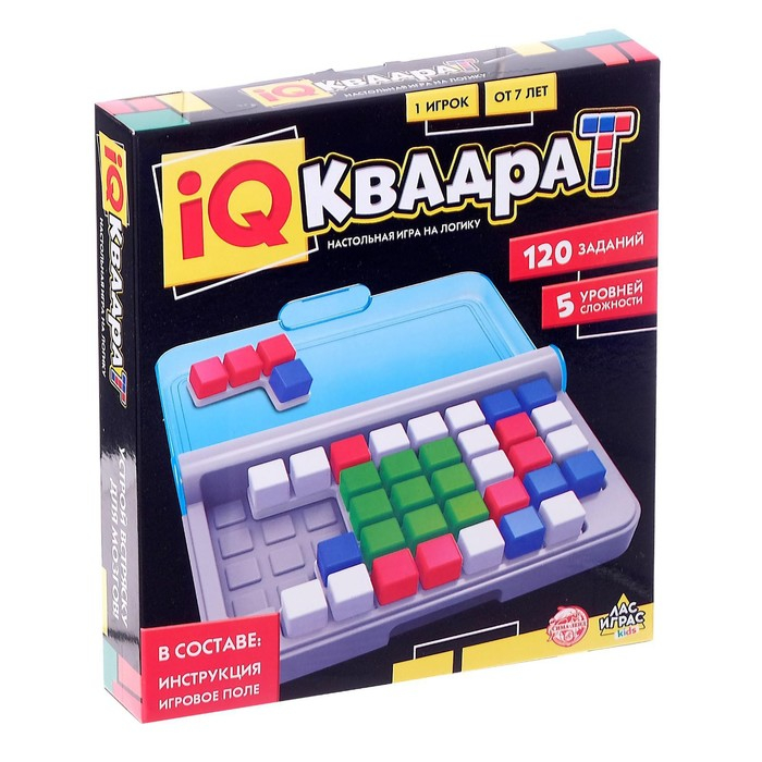 Настольная игра &laquo;IQ Квадрат&raquo;, 1 игрок, 7+
