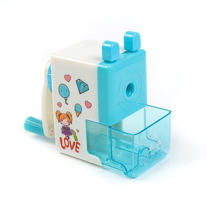 Точилка механическая с контейнером Точилка механическая с контейнером "Классика", МИКС