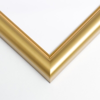 Фоторамка пластик "МИРАМ" 20х20 см золото (пластиковый экран)