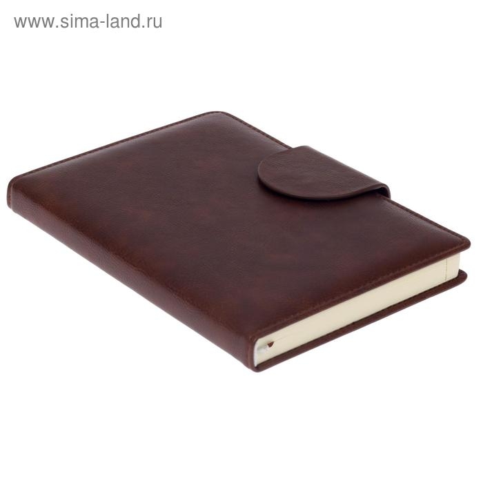 Ежедневник недатированный А5, 160 листов, deVENTE. Norwich, обложка искусственная кожа, 2 ляссе, тонированный блок 70 г/м2, коричневый