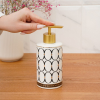 Набор аксессуаров для ванной комнаты &laquo;Джеки&raquo;, 4 предмета (мыльница, дозатор для мыла, 2 стакана), цвет белый