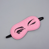 Маска для сна «Кокетка», 19 × 8,5 см, резинка одинарная, цвет розовый Маска для сна «Кокетка», 19 × 8,5 см, резинка одинарная, цвет розовый