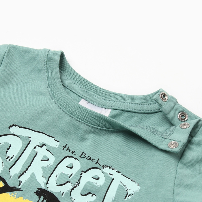 Футболка для мальчика, цвет шалфей, рост 74 см Футболка для мальчика, цвет шалфей, рост 74 см