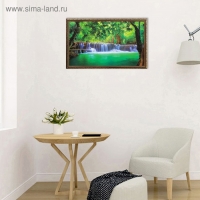 Картина "Лесная река" 67х107 см рамка МИКС Картина "Лесная река" 67х107 см рамка МИКС