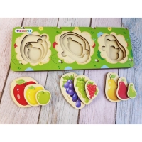 Вкладыш больше-меньше &laquo;Фрукты&raquo;