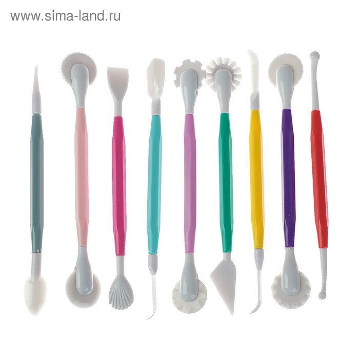 Набор инструментов 9 штук для лепки из глины, пластилина, пластики Набор инструментов 9 штук для лепки из глины, пластилина, пластики